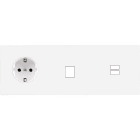 MODELEC - Façade Confidence Laiton Blanc Email Triple Horizontale PCK M1 U1