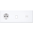 MODELEC - Façade Hitera Blanc Soft Touch Triple Horizontale PCK M1 U1