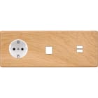 MODELEC - Façade Hitera Chene Clair Triple Horizontale PCK M1 U1