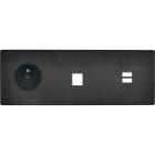 MODELEC - Façade "M" Acier Verni Triple Horizontal 1 Prise 1 Media 1 Chargeur USB magnétiq