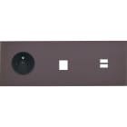MODELEC - Façade Désir Anthracite Mat Triple Horizontale PC M1 U1