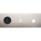 MODELEC - Façade Confidence Laiton Nickel Satine Triple Horizontale PC U1 M1