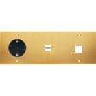 MODELEC - Façade Confidence Laiton Satine Triple Horizontale PCK U1 M1 Vis