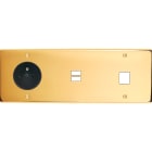 MODELEC - Façade Confidence Laiton Or Miroir Triple Horizontale PC U1 M1 Vis