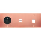MODELEC - Façade Confidence Laiton Cuivre Satine Triple Horizontale PC U1 M1 Vis