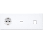 MODELEC - Façade Hitera Blanc Soft Touch Triple Horizontale PCK U1 M1