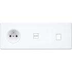 MODELEC - Façade Hitera Blanc Triple Horizontale PC U1 M1