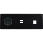 MODELEC - Façade Hitera Noir Soft Touch Triple Horizontale PCK U1 M1