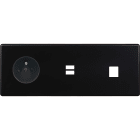 MODELEC - Façade Hitera Noir Triple Horizontale PC U1 M1