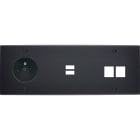 MODELEC - Façade Confidence Laiton Noir Mat Triple Horizontale PC U1 M2 Vis