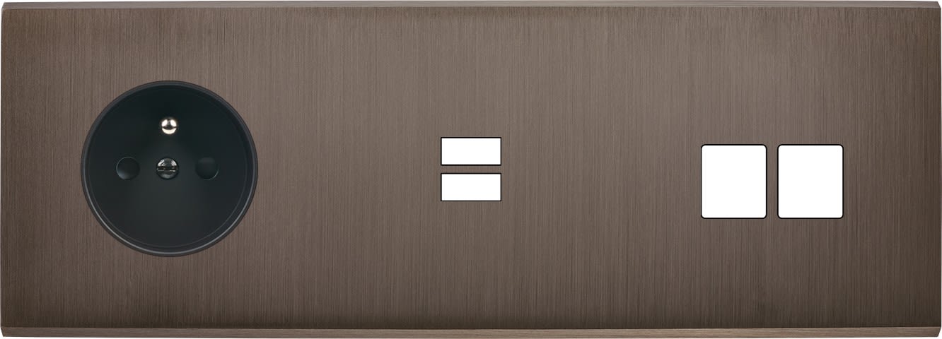 MODELEC - Façade Confidence Laiton Canon De Fusil Triple Horizontale PC U1 M2