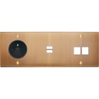 MODELEC - Façade Confidence Laiton Vieux Bronze Triple Horizontale PC U1 M2 Vis