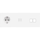 MODELEC - Façade Confidence Laiton Blanc Email Triple Horizontale PCK U1 M2