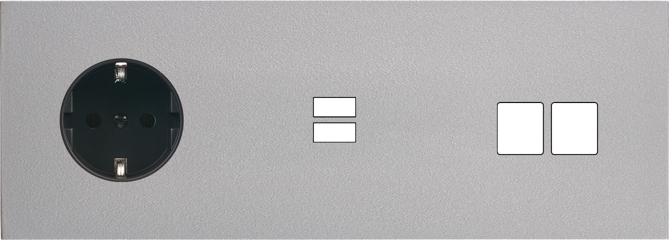 MODELEC - Façade Désir Alu Mat Triple Horizontale PCK U1 M2