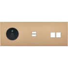 MODELEC - Façade Désir Doré Mat Triple Horizontale PC U1 M2