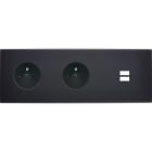 MODELEC - Façade Confidence Laiton Noir Mat Triple Horizontale PC Pc U1