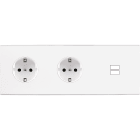 MODELEC - Façade Confidence Laiton Blanc Mat Triple Horizontale PCK Pck U1