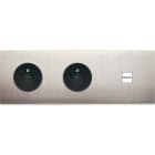 MODELEC - Façade Confidence Laiton Nickel Satine Triple Horizontale PC Pc U1