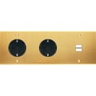 MODELEC - Façade Confidence Laiton Satine Triple Horizontale PCK Pck U1 Vis