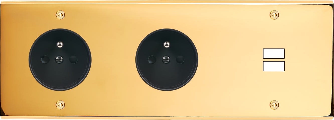 MODELEC - Façade Confidence Laiton Or Miroir Triple Horizontale PC Pc U1 Vis