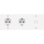 MODELEC - Façade Confidence Laiton Blanc Email Triple Horizontale PCK Pck U1 Vis