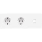 MODELEC - Façade Confidence Laiton Blanc Email Triple Horizontale PCK Pck U1