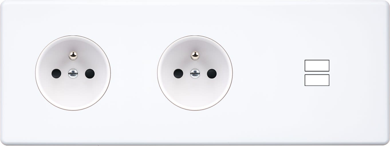 MODELEC - Façade Hitera Blanc Triple Horizontale PC Pc U1