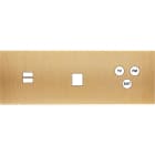 MODELEC - Façade Confidence Laiton Brosse Triple Horizontale U1 M1 C3