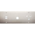 MODELEC - Façade Confidence Laiton Nickel Satine Triple Horizontale U1 M1 C3 Vis