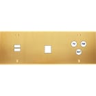 MODELEC - Façade Confidence Laiton Satine Triple Horizontale U1 M1 C3 Vis