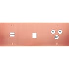 MODELEC - Façade Confidence Laiton Cuivre Satine Triple Horizontale U1 M1 C3 Vis