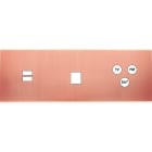 MODELEC - Façade Confidence Laiton Cuivre Satine Triple Horizontale U1 M1 C3