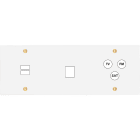 MODELEC - Façade Confidence Laiton Blanc Email Triple Horizontale U1 M1 C3 Vis