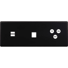 MODELEC - Façade Hitera Noir Triple Horizontale U1 M1 C3