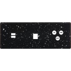 MODELEC - Façade Hitera Terrazzo Noir Triple Horizontale U1 M1 C3
