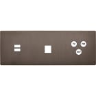 MODELEC - Façade "M" Laiton Canon Tripl Horizon 1 Chargeur USB 1 Media 1 Tv-Fm-Sat Sansvis