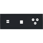 MODELEC - Façade Désir Noir Mat Triple Horizontale U1 M1 C3