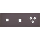 MODELEC - Façade Désir Anthracite Mat Triple Horizontale U1 M1 C3