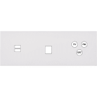 MODELEC - Façade Désir Blanc Mat Triple Horizontale U1 M1 C3