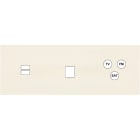 MODELEC - Façade Désir Ivoire Mat Triple Horizontale U1 M1 C3