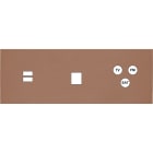 MODELEC - Façade Désir Moka Mat Triple Horizontale U1 M1 C3