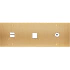 MODELEC - Façade Confidence Laiton Brosse Triple Horizontale U1 M1 C1 Vis