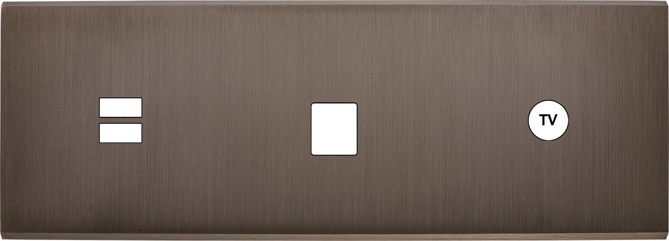 MODELEC - Façade Confidence Laiton Canon De Fusil Triple Horizontale U1 M1 C1