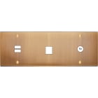 MODELEC - Façade Confidence Laiton Vieux Bronze Triple Horizontale U1 M1 C1 Vis
