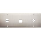 MODELEC - Façade Confidence Laiton Nickel Satine Triple Horizontale U1 M1 C1 Vis