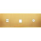 MODELEC - Façade Confidence Laiton Satine Triple Horizontale U1 M1 C1