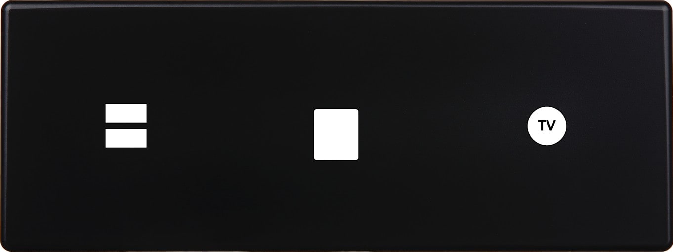 MODELEC - Façade Hitera Noir Triple Horizontale U1 M1 C1