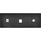 MODELEC - Façade "M" Acier Verni Triple Horizon 1 Chargeur USB 1 Media 1 Prise Tv magnétiq