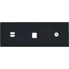 MODELEC - Façade Désir Noir Mat Triple Horizontale U1 M1 C1