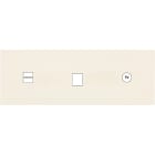 MODELEC - Façade Désir Ivoire Mat Triple Horizontale U1 M1 C1